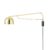 Normann Copenhagen Grant Wall Lamp Brass, Large- Steel, Granite