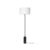 Gubi Gravity Floor Lamp Black Marble/white