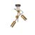 Konsthantverk Stav Ceiling Lamp Raw Brass, Spot 2-lights