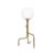 Konsthantverk Strapatz Table Lamp Raw Brass/matte White