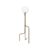 Konsthantverk Strapatz Floor Lamp Raw Brass/matte White