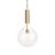 Konsthantverk Rosdala Pendant Clear Glass-brushed Brass-large