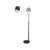 By Rydéns Foggy Floor Lamp Sand Black, 3 Arms