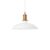 Konsthantverk Kavaljer Pendant White Matte, Raw Brass, Small