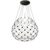 Luceplan Mesh Ceiling Lamp Black, Medium