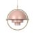 Gubi Multi-lite Ceiling Lamp Brass-pink