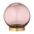 Aytm Globe Vase Small Pink-brass