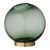 Aytm Globe Vase Medium Green-brass