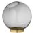 Aytm Globe Vase Medium Black-brass