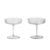 Ferm Living Ripple Champagne Glass 2-pack Clear