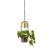 Bloomingville Bloomingville Ceiling Lamp With Hanging Basket Ø10 Cm Clear-gold