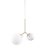 House Doctor Twice Ceiling Lamp Opal Glass-grey Glass