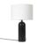 Gubi Gravity S Table Lamp Black Marble + White Shade