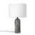 Gubi Gravity S Table Lamp Grey Marble + White Shade