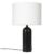 Gubi Gravity L Table Lamp Black Marble + White Shade