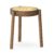 Northern Pal Stool With Rattan Seat Smoked Oak