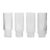 Ferm Living Ripple Long Drink Glass 4-pack Clear