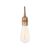 Konsthantverk Single Pendant Raw Brass, Without Pull Switch